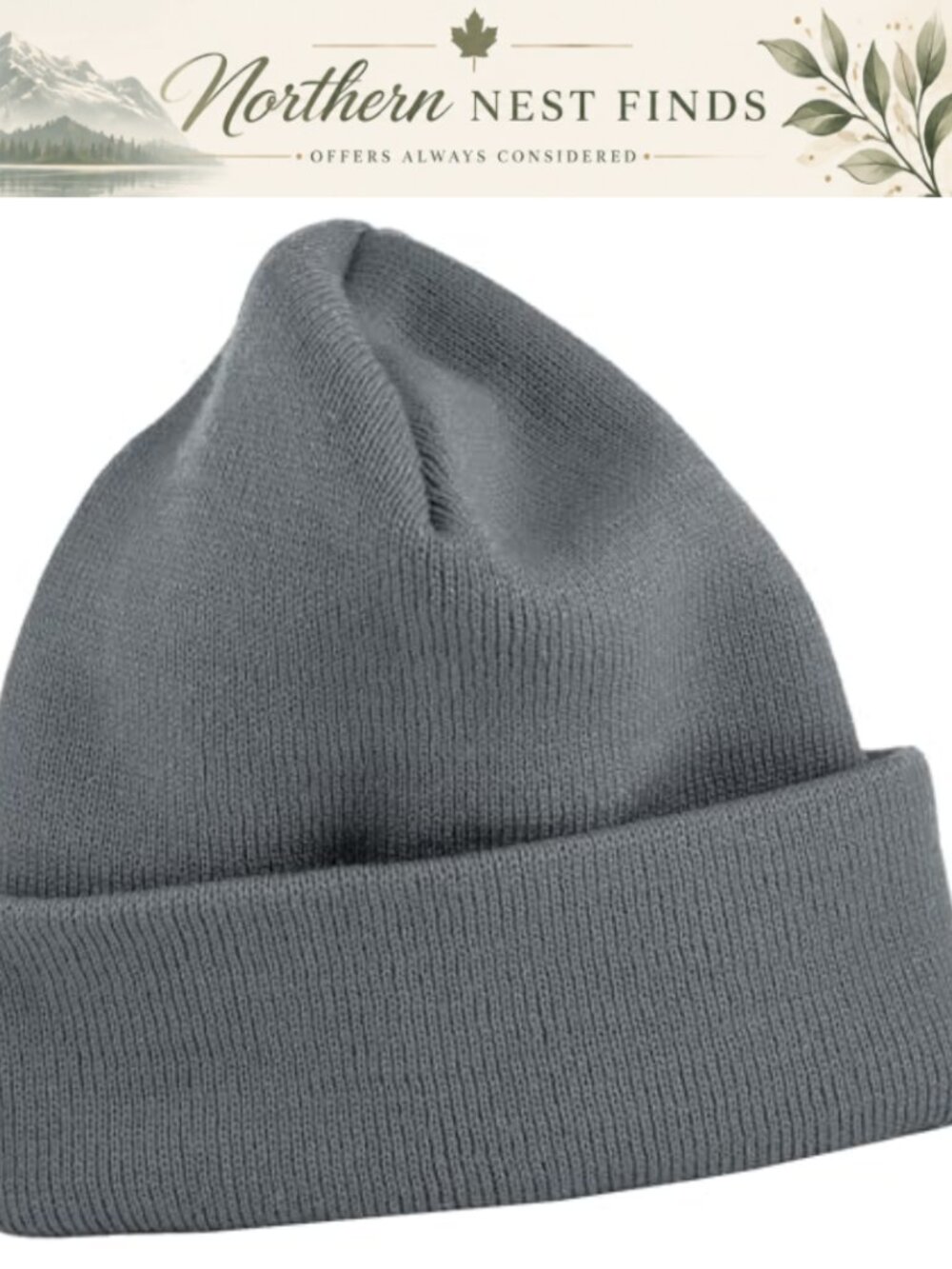 Thick Thermal Knit Cuffed Beanie Winter Hat Skull Cap Toboggan